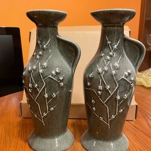 Vintage James Beam Distilling Company Genuine Regal China vase set of two